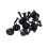 150pcs Mudguard Lined with Fasteners Rivet Snaps Decorative Panel Snaps Suitable for 2