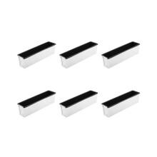 6x Antihaft-rechteckige Brotform, kleine Toastbox-Backform, Kuchenform