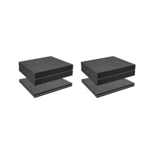 8 Pick-Apart Foam Inserts, Pre-cut Square Foam Boards with Base, for use in board game boxes