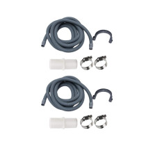 8-piece washing machine drain hose set, washing machine drain hose for washing drain pipes, with U-shaped holder, 5 feet long