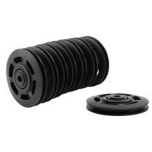 8 Stück 95 mm schwarze Lagerriemenscheiben, Kabelzug, Fitnessgeräte-Teil, verschleißfest
