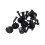 200Pcs Mudguard Lined with Fasteners Rivet Snaps Decorative Panel Snaps Suitable for 2
