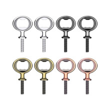 Juego de 8 abridores de botellas de metal, inserto de abridor de botellas de acero inoxidable, accesorios