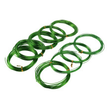 9 Rollen Bonsaidraht aus eloxiertem Aluminium, Bonsai-Erziehungsdraht in 3 Stärken (1,0 mm, 1,5 mm,