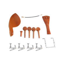 Ein Set aus Teilen und Zubehör für eine 4/4-Violin aus natürlichem Jujube-Holz, bestehend aus Stimmwirbel,