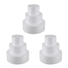 9 Pieces Round Cake Dummy 4 Inch / 6 Inch / 8 Inch (Cake Dummy Set 4 Inch 6 Inch 8 Inch)