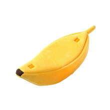 Bananas Haustierhaus, gemütliches tragbares Haustierhaus, Hundematte und Zubehör, Gelb