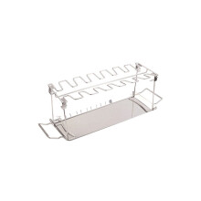 BBQ rib rack, grill steak rack, stainless steel, chicken/beef rib grill, black, for gas smokers, grilling tools