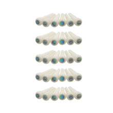 5x Gitarren-Stegbolzen aus Knochen mit 5,3 mm Abalone-Positionsmarkierungen zum Ersetzen von Akustikgitarrenteilen