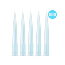 Blue-transparent 1000 UL 1 ml Liquid Lab Pipette Pipette Tips 500 pieces
