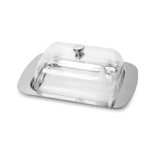 Butterdose, Butterdose aus Edelstahl mit Deckel – stabiler Käse-/Butterbehälter – Aufbewahrungsbox für