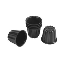 Zuckerstangenform, Zuckerstangen-Muffinförmchen, 6-teilige antihaftbeschichtete Zuckerstangenform, graue