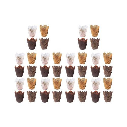 Cupcake-Förmchen, 2000 Stück, Tulpen-Backförmchen, Muffinförmchen, Cupcake-Papierförmchen, Muffin-Hüllen