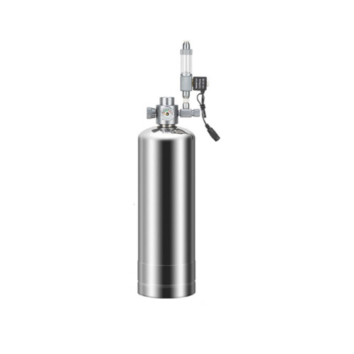 CO2 generator insert, electromagnetic valve, bubble indicator, fish tank, raw material reaction, CO2 generator set, 2 L, EU plug