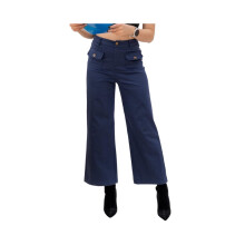 Damen-Cargohose für Business und Freizeit mit Taschen, marineblau, XL