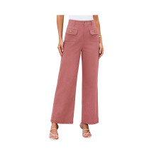 Damen-Cargohose für Business und Freizeit mit Taschen, pfirsichfarben, Größe S