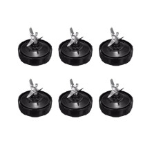 6X 7 Fin Mixer Blade Part Juicer Housing Mixer Replacement Assembly Replacement for Nutri Pro Auto-IQ Juicer Blade Holder