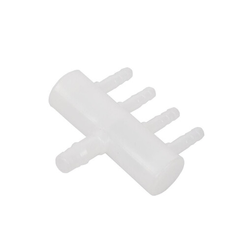 2X Plastic 4-Way Aquarium Oxygen Tube Fitting Distributor Valve 1