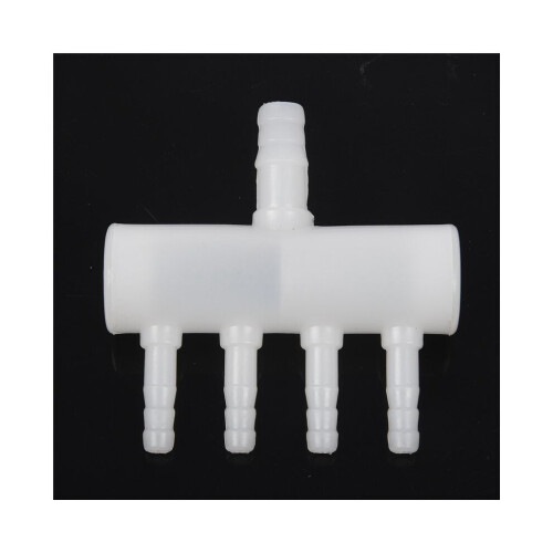 2X Plastic 4-Way Aquarium Oxygen Tube Fitting Distributor Valve 2