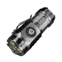 Linterna mini de superpotencia con forma de monstruo de tres ojos, recargable, superbrillante, portátil, modelo 2024.