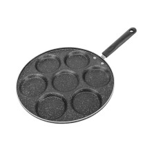 7-cup pancake pan, frying pan, breakfast egg pan, durable, non-stick, with holes for cooking eggs, ham pans,