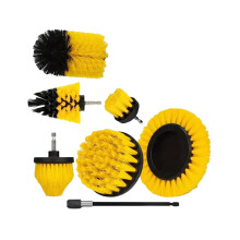 7-teiliges Set flexibler Bürstenköpfe, elektrische Reinigungsbürste, gelbes 7-teiliges Set, Bürstenkopf-Set