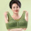 Comfortable Front Hook Lace Bra For Elderly-Silver gray 42 95 5