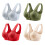 Comfortable Front Hook Lace Bra For Elderly-Silver gray 42 95 3