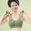 Comfortable Front Hook Lace Bra For Elderly-Silver gray 42 95 7