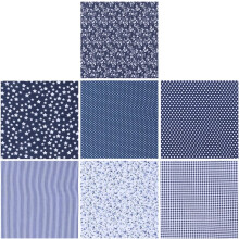 28-teiliges Patchwork-Baumwollstoff-Set für handgefertigte DIY-Accessoires, Farben: Kaffee und Schwarz