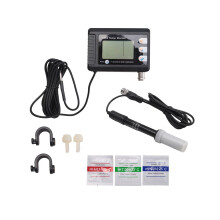 Digitales Kombinationsmessgerät für Temperatur und pH-Wert, Aquarienthermometer, pH-Monitor mit automatischer