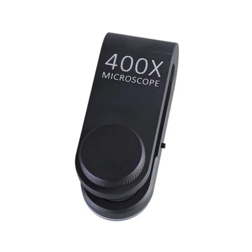 E1PC 400x Microscope - Microscope with Built-in Battery for Smartphone Camera, Magnifying Glass, LED Microlens Microscope