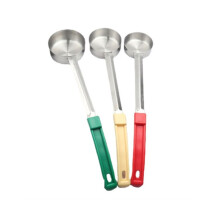 Portionskontrolle aus Edelstahl, stabiler Servierlöffel, 3-teiliges Kombi-Set (2 oz, 3 oz, 4 oz)