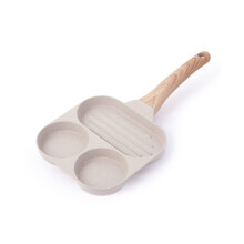 Egg pan with non-stick coating, egg frying pan, 3-in-1 breakfast grill pan, egg pan, healthy cookware egg cooker pan