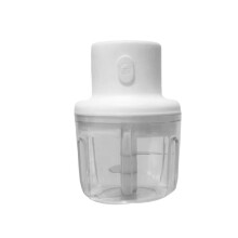 Electric kitchen blender with USB port, 250 ml, blender, portable, vegetable, chili, and meat grinder, kitchen tool, white
