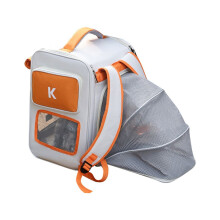 Expandable Cat Backpack with Large Capacity, Breathable, Foldable Cat Carrier Bag, Portable Pet Travel Bag, Suitable for