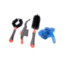Bicycle brush, bicycle flywheel cleaning tool set, red