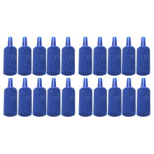 Fish container mineral bubble air stone, 20 pieces, blue