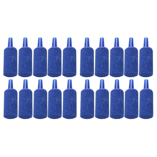 Fish container mineral bubble air stone, 20 pieces, blue
