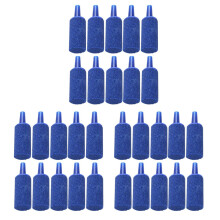 Fish container mineral bubble air stone, 30 pieces, blue