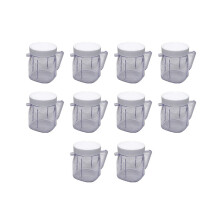 For mixer replacement parts, 4937 Osterizer mixer accessories, cup plastic containers with lids (10 pack)