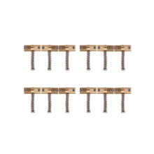 Gitarren-Kompensationssteg-Satz aus Messing, 10,8 mm Stegsattel für TL-Style 6-saitige E-Gitarren (12