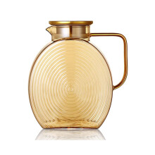 Glaskrug mit Deckel für die Kühlschranktür, 2,5 l / 84 oz, großer Wasserkrug, Limonaden- und Eisteekrug