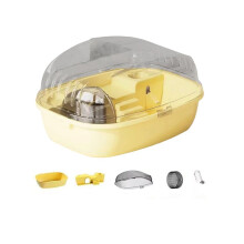 Hamsterkäfig, Rollschuhspielzeug, transparentes Schloss, geeignet für Mäuse, Hamster, Meerschweinchen,