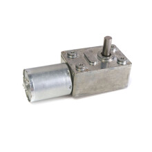 GW370 6V 10rpm Reversible High Torque Worm Gear Motor, Turbo DC Motor, 6V Self-Locking Gear Motor