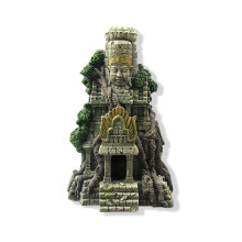 Haus-Aquarium-Ornament Antike Buddha-Figuren aus Stein und Harz, Aquarium-Ornament, Aquarium-Dekorationszubehör