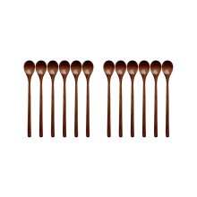 Kochlöffelset aus Holz, 12-teiliges Küchenutensilien-Set mit 33 cm langem Griff zum Rühren, Backen und