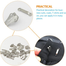 30 Sets Nähhaken und Ösen aus Metall, silberweiß, rostbeständig, für Kleidung