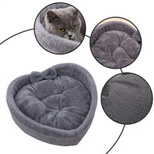 Herzförmiges, weiches Katzennest, ergonomisches Katzenbett für den Winter, für Wohnung, Erkerfenster,