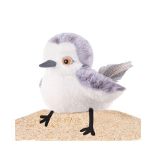Katzenspielzeug: Flatternder Vogel (fliegt nicht), naturgetreues Zwitschern eines Strandläufers, wiederaufladbar,